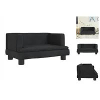 vidaXL Kindersofa Schwarz 60x40x30 cm Samt