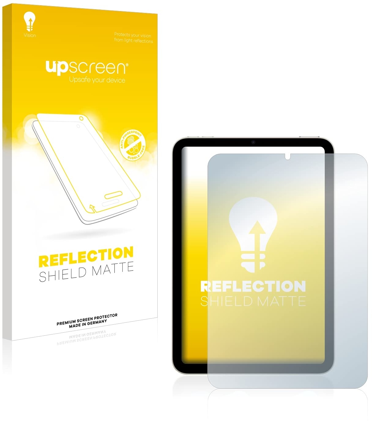 upscreen Entspiegelungs-Schutzfolie für Apple iPad Mini 6 WiFi Cellular 2021 Displayschutz-Folie Matt [Anti-Reflex, Anti-Fingerprint]