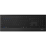 Rapoo E9500M Multi-mode Wireless Keyboard schwarz, USB/Bluetooth, DE (18748)