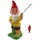 RAKSO Gartenzwerg Deko Figur Angler Höhe 35 cm