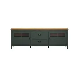 VCM Stanton TV-Lowboard 184 x 64 x 45 cm Tannengrün/Eiche Holzwerkstoff