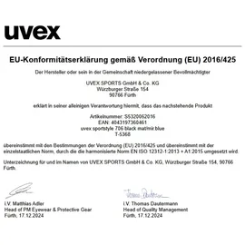 Uvex Sportstyle 706 S53.2.006.2016 Black Matt/Blue