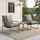Woltu Gartenlounge-Set 3-tlg. Grau