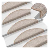 vidaXL Stufenmatte 56 x 17 cm Hellbraun