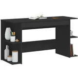 vidaXL Schreibtisch Schwarz 140x50x75 cm Holzwerkstoff