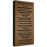 Addictive Sound Akustikpaneele Holz - Schalldämmung AbFuser Wood - Akustikplatten Perfekt zum Hause, Studio, Konferenzraum, Club - Acoustic Panel mit den Maßen 100x50x11,5 cm - Braun