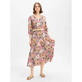 Zero Maxikleid Blumenprint Rosé/Grün 34