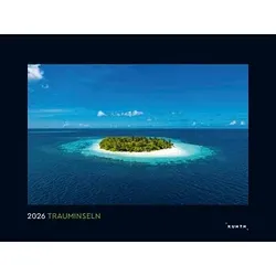 KUNTH Monats-Wandkalender Trauminseln 2026