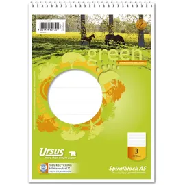 Staufen Spiralblock A5 40 Blatt 70g/qm 14 Doppellinien, farbig
