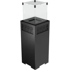 Hitze Gas-Terrassenheizung FUENTE Q V 5,7 kW schwarz Gasheizung Gas-Gartenheizer
