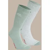 Craghoppers Nosilife Twin Pack Wandersocken 2 Paar Grau/Türkis 43-47