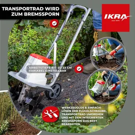 IKRA IET 1030 Elektro Motorhacke 1,1 kW 30 cm Arbeitsbreite
