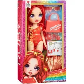 MGA Entertainment Rainbow High Swim & Style Fashion Doll- Ruby (Red) 28 cm