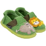 Nanga Kinder - Unisex Kinder Hausschuh Jungle Kings hell grün 25