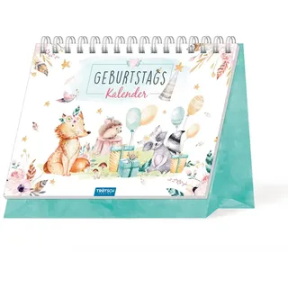 trotsch Geburtstagskalender Waldfreunde Aufstellkalender 2024 Tischkalender