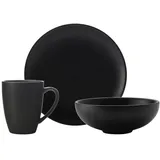 Maxwell & Williams Caviar Black Frühstücksset 3er Set schwarz