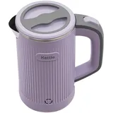 Reise Tee Wasserkocher Klein Elektrische 800ML/600W Tragbarer Wasserkocher Mini Wassertasse Edelstahl 304 Vintage Schnell Kochender die Zubereitung von Tee Kaffee Babymilch