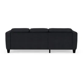 sit&more Ecksofa SIT & MORE "Belluci L-Form", blau (tiefblau), B:247cm H:85cm T:170cm, Sofas, Ecksofa, inklusive Federkern, wahlweise mit Bettfunktion und Bettkasten