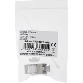 InLine Keystone RJ45 Buchse SNAP-In Cat.8,1 schmale Ausführung