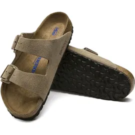 Birkenstock Arizona Weichbettung Veloursleder schmal taupe 45
