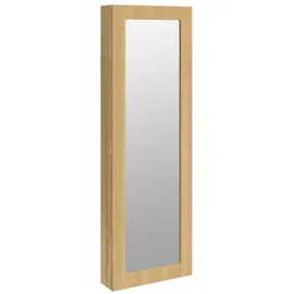 vidaXL Schmuckschrank Mit Spiegel Wandmontage 30x8,5x90 Cm Vidaxl