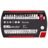 Wiha Bit Set XLSelector Security Bitset, 31-tlg. 1/4", Tri-Wing/Spanner/Innensechskant mit Bohrung/Torq-Set/Torx mit Loch/Innenvierkant