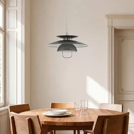 LINDBY Nadija 1-flg. Ø43 cm grau Metall