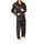 normann Satin Pyjama lang Schattenstreifen Anthrazit 48