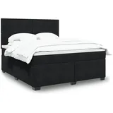 vidaXL Boxspringbett 180 x 200 cm Schwarz