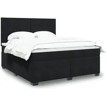 vidaXL Boxspringbett 180 x 200 cm Schwarz