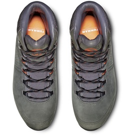 Mammut Mercury IV Mid LTH Men | Wanderschuhe für Herren, Trekkingschuhe mit Vibram Sohle, Outdoor Schuhe, Leichte Bergschuhe, Freizeitschuhe für Hiking und Trekking | Black-Hot Red, 7.5