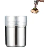 Galenecx Puderzuckerstreuer, Edelstahl-Pulverstreuer, Pulverstreuerbecher mit Feinem Sieb und Deckel, Mehlstreuer, Präzises Bestäuben, für Kakao, Kaffee, Schokolade, Zucker, Salz
