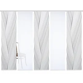 home in green Schiebevorhang ¦ grau ¦ Synthetik ¦ Maße (cm): B: 60 H: 245