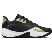 Under Armour Lockdown 7 Low Basketballschuhe 001 black/metallic gold/black 42.5