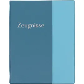 IDENA Zeugnismappe A4 Pastell Blau