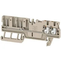 Weidmüller 2482200000 Durchgangsreihenklemme Push-In-Klemme, Steckanschluss Dunkelbeige 1St.
