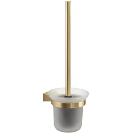 Gedy WC-Bürstenhalter TONALE Mattes Gold (11,2 x 13,4 x 35,8 cm)