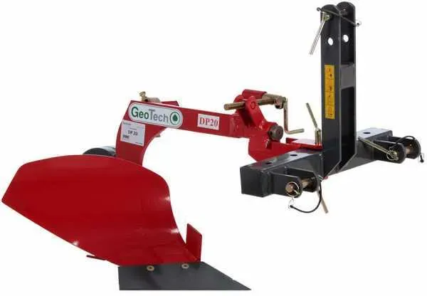 Geotech DP20 Einschar Wendepflug für Traktor - verstärkte Struktur - für Traktoren mit Dreipunktaufnahme