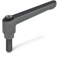 Ganter norm Ganter Normelemente | Verstellbare Klemmhebel Zink-Druckguss schwarz,