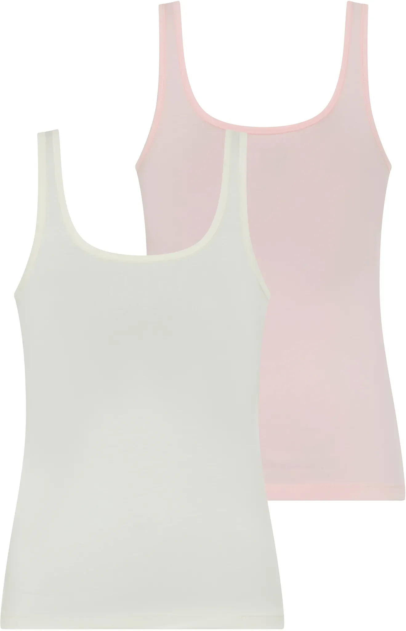 Tanktop HUGO UNDERWEAR, Damen, Gr. L, open pink 699, Jersey, Obermaterial: 95% Baumwolle, 5% Elasthan, tiefer Rundhals, Tops Tanktop, Rundhals