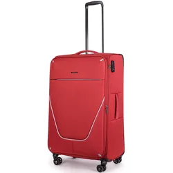 Stratic Reisekoffer  Strong Trolley 78 cm  erweiterbar  4 Rollen 108 l - Rot