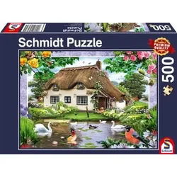 SCHMIDT SPIELE 58974 PU500T Puzzle Romantisches Landhaus