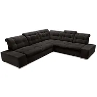 sit&more Ecksofa Pale L-Form, inklusive Kopfteilverstellung, wahlweise mit Bettfunktion schwarz