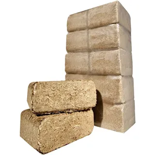 Holzspänebrikett Nadelholz  Eckige Form 10 kg Holzbrikett