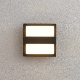 LUCANDE Außenwandleuchte Aluminium 4,9 cm schwarz 9619231