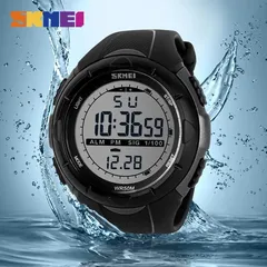 SKMEI 1025 Mode Einfache Sport uhr Männer Militär Uhren Wecker Stoßfest Wasserdichte Digital Uhr