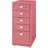 [en.casa] Kökar Schubladenschrank 69 x 28 x 41 cm Wassermelonenrot