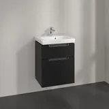Villeroy & Boch Waschtischunterschrank 2 Auszüge 48,5 x 59 x 38 cm Schwarz