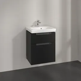 Villeroy & Boch Waschtischunterschrank 2 Auszüge 48,5 x 59 x 38 cm Schwarz