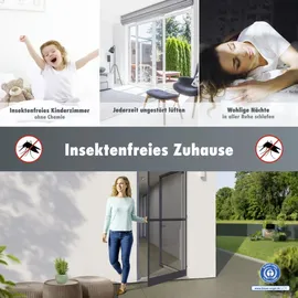 Primaster Insektenschutz-Tür 100 x 210 cm Anthrazit
